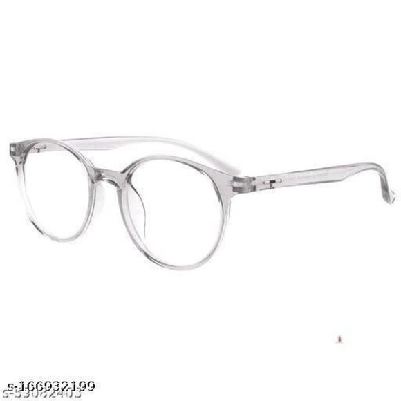 UV Protected Unisex Stylish Fashionable Clear lens Frame Sunglass |stag white - Picture 2 of 2